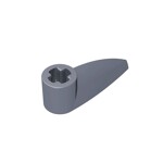 Technic Tooth 1 x 3 with Axle Hole - Rounded Underside #41669  - 315-Flat Silver