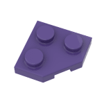 Wedge Plate 2 x 2 Cut Corner #26601  - 268-Dark Purple