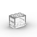 Container, Cupboard 2 x 3 x 2 - Hollow Studs #4532bContainer, Cupboard 2 x 3 x 2 - Hollow Studs #4532b - 40-Trans-Clear