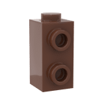 Brick Special 1 x 1 x 1 2/3 with Studs on Side #32952  - 192-Reddish Brown