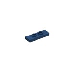 Plate Special 1 x 3 with 2 Studs with Groove and Inside Stud Holder (Jumper) #34103  - 140-Dark Blue