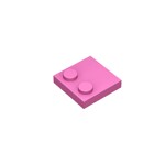 Plate Special 2 x 2 with Only 2 studs #33909  - 221-Dark Pink