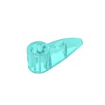 Technic Tooth 1 x 3 with Axle Hole - Rounded Underside #41669  - 42-Trans-Light Blue