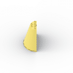 Cone, Half 8 x 4 x 6 #47543 - 226-Bright Light Yellow