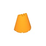 Cone, Half 8 x 4 x 6 #47543 - 106-Orange