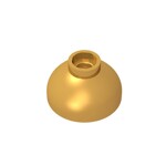 Brick Round 2 x 2 Dome Bottom - Open Stud #15395  - 297-Pearl Gold