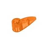 Technic Tooth 1 x 3 with Axle Hole - Rounded Underside #41669  - 182-Trans-Orange