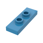 Plate Special 1 x 3 with 2 Studs with Groove and Inside Stud Holder (Jumper) #34103  - 321-Dark Azure