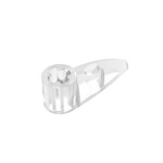 Technic Tooth 1 x 3 with Axle Hole - Rounded Underside #41669  - 40-Trans-Clear