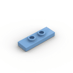 Plate Special 1 x 3 with 2 Studs with Groove and Inside Stud Holder (Jumper) #34103  - 102-Medium Blue