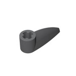 Technic Tooth 1 x 3 with Axle Hole - Rounded Underside #41669  - 199-Dark Bluish Gray