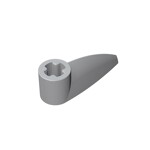 Technic Tooth 1 x 3 with Axle Hole - Rounded Underside #41669  - 194-Light Bluish Gray