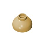 Brick Round 2 x 2 Dome Bottom - Open Stud #15395  - 5-Tan