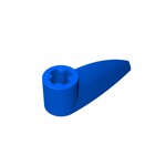 Technic Tooth 1 x 3 with Axle Hole - Rounded Underside #41669  - 23-Blue