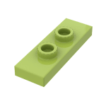 Plate Special 1 x 3 with 2 Studs with Groove and Inside Stud Holder (Jumper) #34103  - 119-Lime