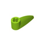 Technic Tooth 1 x 3 with Axle Hole - Rounded Underside #41669  - 119-Lime