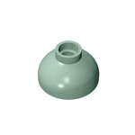 Brick Round 2 x 2 Dome Bottom - Open Stud #15395  - 151-Sand Green