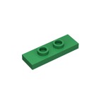 Plate Special 1 x 3 with 2 Studs with Groove and Inside Stud Holder (Jumper) #34103  - 28-Green