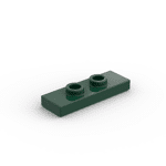 Plate Special 1 x 3 with 2 Studs with Groove and Inside Stud Holder (Jumper) #34103  - 141-Dark Green