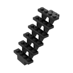 Stairs 7 x 4 x 6 Straight Open #30134 - 26-Black