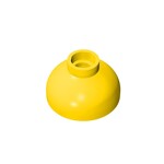 Brick Round 2 x 2 Dome Bottom - Open Stud #15395  - 24-Yellow