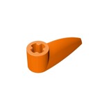 Technic Tooth 1 x 3 with Axle Hole - Rounded Underside #41669  - 106-Orange