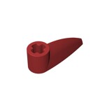 Technic Tooth 1 x 3 with Axle Hole - Rounded Underside #41669  - 154-Dark Red