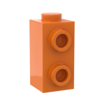 Brick Special 1 x 1 x 1 2/3 with Studs on Side #32952  - 106-Orange