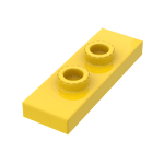 Plate Special 1 x 3 with 2 Studs with Groove and Inside Stud Holder (Jumper) #34103  - 24-Yellow