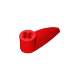 Technic Tooth 1 x 3 with Axle Hole - Rounded Underside #41669  - 21-Red