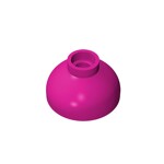 Brick Round 2 x 2 Dome Bottom - Open Stud #15395  - 124-Magenta