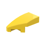 Slope Curved 2 x 1 with Stud Notch Left #29120  - 24-Yellow