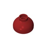 Brick Round 2 x 2 Dome Bottom - Open Stud #15395  - 154-Dark Red