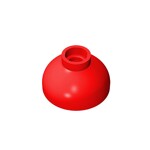 Brick Round 2 x 2 Dome Bottom - Open Stud #15395  - 21-Red