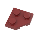 Wedge Plate 2 x 2 Cut Corner #26601  - 154-Dark Red