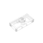 Plate Special 1 x 2 with 1 Stud with Groove and Inside Stud Holder (Jumper) #15573 - 40-Trans-Clear