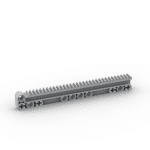 Technic Gear Rack 1 x 14 x 2 with Axle and Pin Holes #18942  - 194-Light Bluish Gray