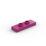 Plate Special 1 x 3 with 2 Studs with Groove and Inside Stud Holder (Jumper) #34103  - 124-Magenta