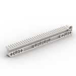 Technic Gear Rack 1 x 14 x 2 with Axle and Pin Holes #18942  - 1-White