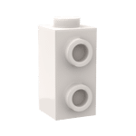 Brick Special 1 x 1 x 1 2/3 with Studs on Side #32952  - 1-White