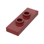 Plate Special 1 x 3 with 2 Studs with Groove and Inside Stud Holder (Jumper) #34103  - 154-Dark Red