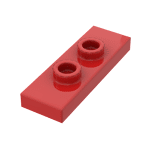 Plate Special 1 x 3 with 2 Studs with Groove and Inside Stud Holder (Jumper) #34103  - 21-Red