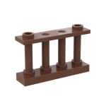 Fence Spindled 1 x 4 x 2 2 Top Studs #30055 - 192-Reddish Brown