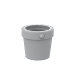 Bucket 1 x 1 x 1 #95343 - 194-Light Bluish Gray