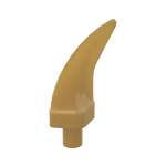 Animal Body Part, Barb / Claw / Tooth / Talon / Horn, Medium #87747 - 297-Pearl Gold