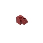 Brick Special 1 x 1 with Scroll with Open Stud #20310 - 154-Dark Red