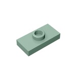 Plate Special 1 x 2 with 1 Stud with Groove and Inside Stud Holder (Jumper) #15573 - 151-Sand Green