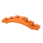 Wheel Arch, Mudguard, 1 1/2 x 6 x 1 Arch Extended #62361 - 106-Orange