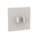 Road Sign Clip-on 2 x 2 Square #30258 - 1-White