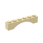 Brick Arch 1 x 6 #3455 - 5-Tan